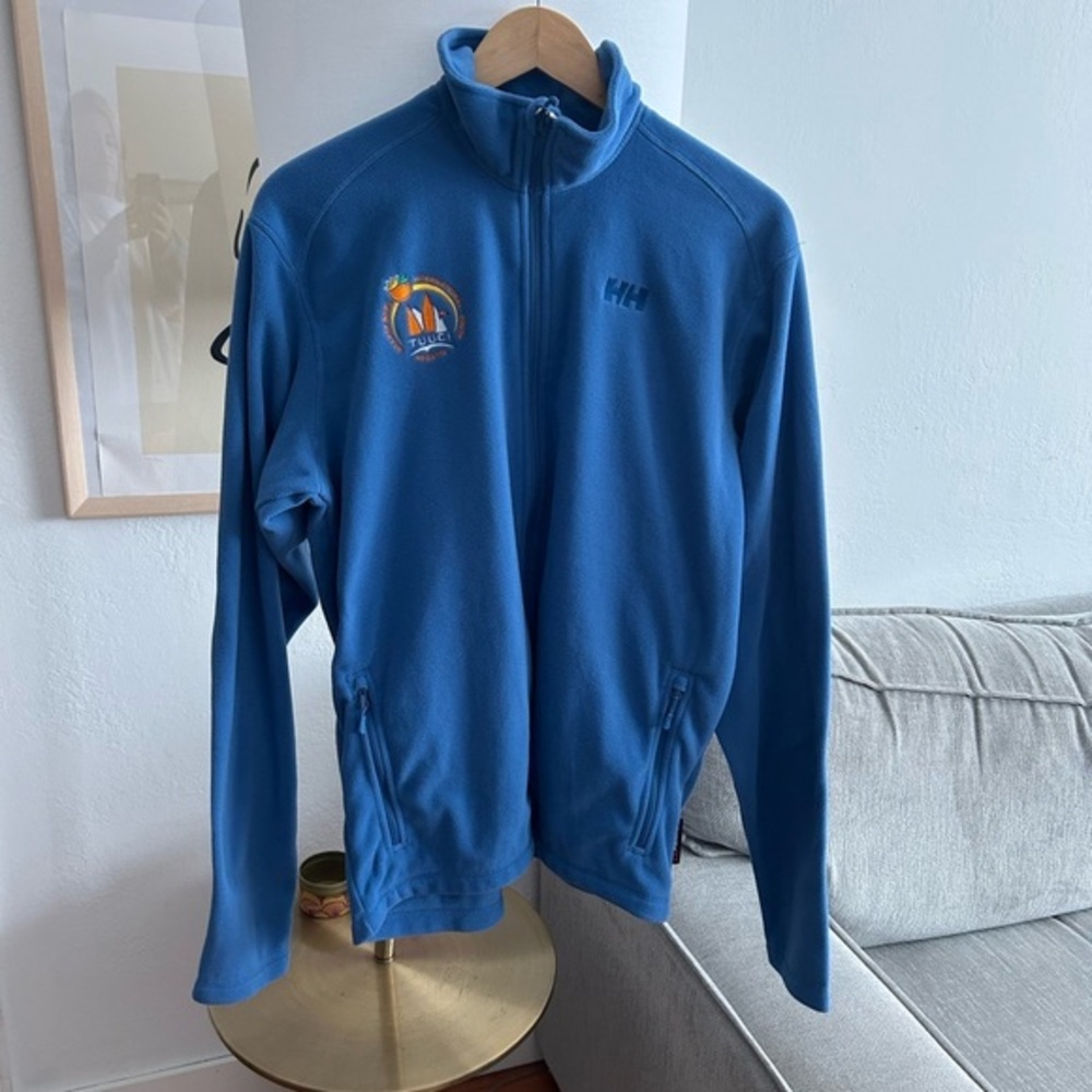 Helly Hansen  Blue Polartec Men's Fleece Jacket Size L